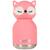 Mini gourde isotherme bestie renard Rose, blanc, noir 1 - vertbaudet enfant 