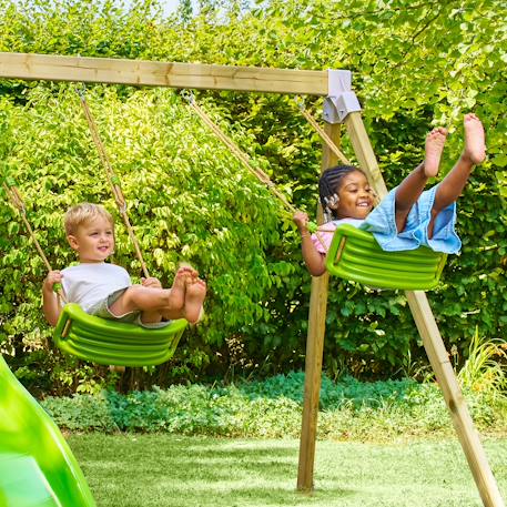 Bras de portique 2 balançoire  bois fsc® Marron - vert 2 - vertbaudet enfant 