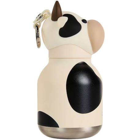 Mini gourde isotherme bestie vache Ecru, noir 3 - vertbaudet enfant 