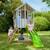 Maisonnette sur pilotis balcon et glissière perce-neige bois fsc® Gris - blanc - marron- vert 1 - vertbaudet enfant 