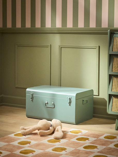 Coffre de rangement en métal Bois de rose+Nude+Vert doux+Vert fonce 12 - vertbaudet enfant 