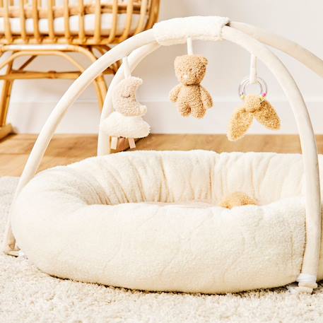Tapis d'éveil avec arches teddy (90 cm) Ecru, beige 4 - vertbaudet enfant 
