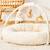 Tapis d'éveil avec arches teddy (90 cm) Ecru, beige 4 - vertbaudet enfant 