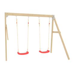 Jouet-Bras de portique 2 balançoires  bois fsc®
