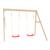 Bras de portique 2 balançoires  bois fsc® Marron - rouge 1 - vertbaudet enfant 