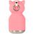 Mini gourde isotherme bestie renard Rose, blanc, noir 2 - vertbaudet enfant 