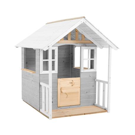 Maisonnette modulable perce-neige bois fsc® Gris - blanc - marron 2 - vertbaudet enfant 