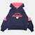 Sweat à capuche fille imprimé Gris+Marine+Rose 8 - vertbaudet enfant 