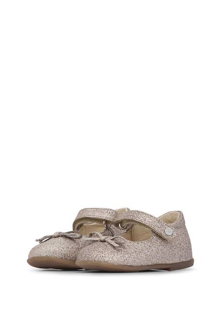 Ballerines en tissu pailleté ballet Rose clair-+Rose poudré- 5 - vertbaudet enfant 