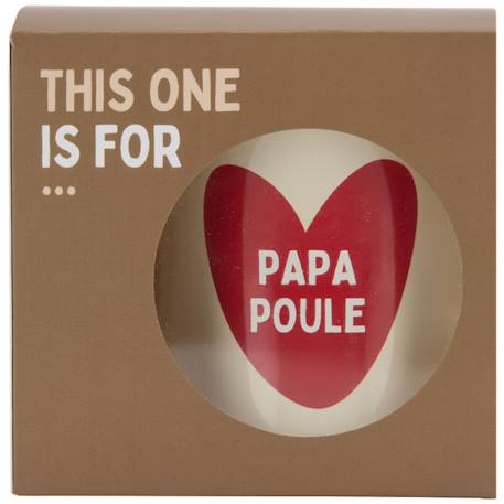 Mug papa poule Rouge, écru 1 - vertbaudet enfant 