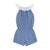 Combi-short été   à col élastique dentelle   lolita Bleu 4 - vertbaudet enfant 