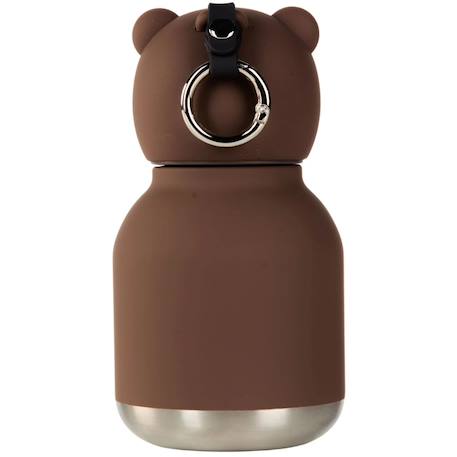 Mini gourde isotherme bestie ours brun Marron, beige, noir 2 - vertbaudet enfant 