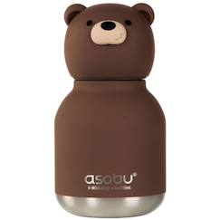 Puériculture-Mini gourde isotherme bestie ours brun
