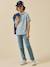 Polo rayé garçon - coton biologique Rayure bleue+Rayure verte 4 - vertbaudet enfant 