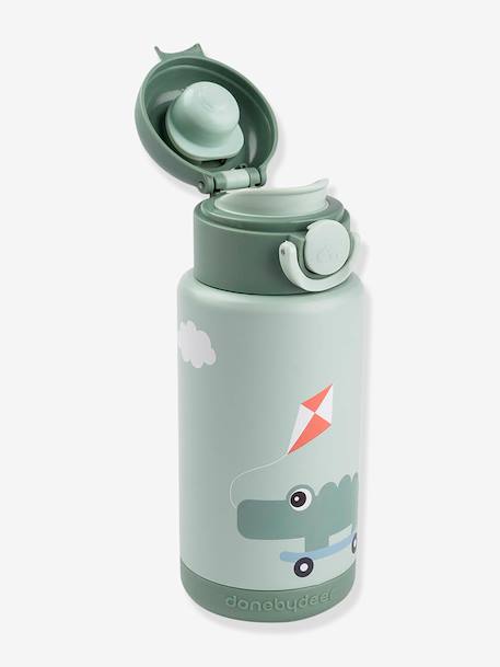 Gourde isotherme 340ml sable+vert 8 - vertbaudet enfant 