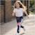 Pantalon de jogging fille Gris+Marine+Rose 7 - vertbaudet enfant 