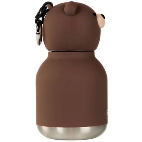 Mini gourde isotherme bestie ours brun Marron, beige, noir 3 - vertbaudet enfant 