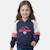 Sweat à capuche fille imprimé Gris+Marine+Rose 6 - vertbaudet enfant 