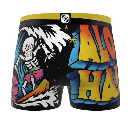 Lot de 3 boxers  retro summer Orange/noir/jaune/blanc 4 - vertbaudet enfant 