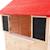 Maisonnette sur pilotis, glissière, 1 balançoire coquelicot bois fsc® Marron - rouge - blanc 6 - vertbaudet enfant 