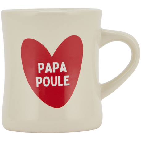 Mug papa poule Rouge, écru 3 - vertbaudet enfant 