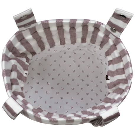 Sac bucket cherry rayé Mauve 6 - vertbaudet enfant 