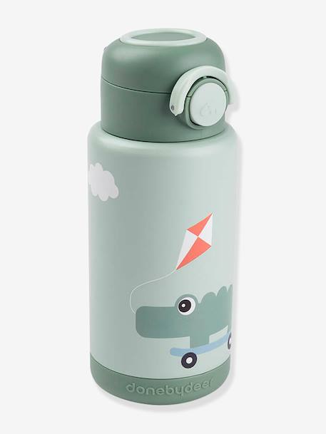 Gourde isotherme 340ml sable+vert 10 - vertbaudet enfant 