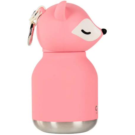 Mini gourde isotherme bestie renard Rose, blanc, noir 3 - vertbaudet enfant 