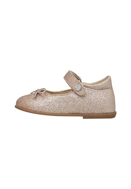 Ballerines en tissu pailleté ballet Rose clair-+Rose poudré- 8 - vertbaudet enfant 