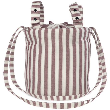 Sac bucket cherry rayé Mauve 4 - vertbaudet enfant 