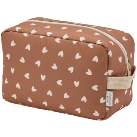 Trousse de toilette rayures Ecru, marron+Marron, beige+Marron, noir 5 - vertbaudet enfant 