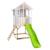 Maisonnette sur pilotis balcon et glissière perce-neige bois fsc® Gris - blanc - marron- vert 2 - vertbaudet enfant 