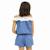Combi-short été   à col élastique dentelle   lolita Bleu 6 - vertbaudet enfant 
