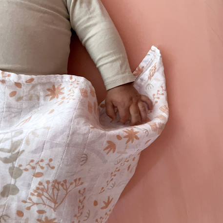 Lange coton bio yukari douceur Yukari peach+Yukari tilleul 4 - vertbaudet enfant 