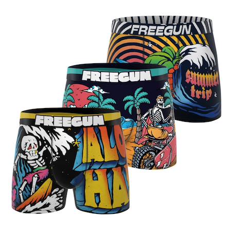 Garçon-Sous-vêtement-Slip, Boxer-Lot de 3 boxers  retro summer