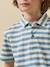 Polo rayé garçon - coton biologique Rayure bleue+Rayure verte 3 - vertbaudet enfant 