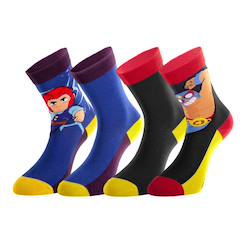 -Lot de 4 paires de chaussettes  brawl stars