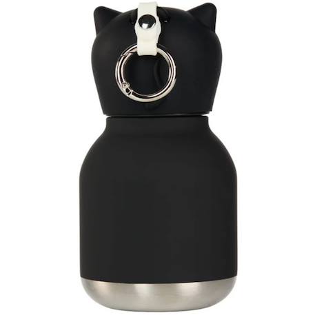 Mini gourde isotherme bestie chat Noir, blanc 2 - vertbaudet enfant 