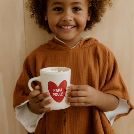 Mug papa poule Rouge, écru 2 - vertbaudet enfant 
