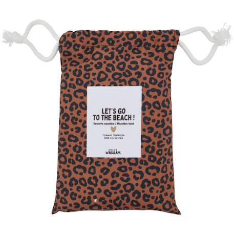 Serviette microfibre blanc-marron (70 x 140 cm) Blanc, marron+Marron, noir+Rose, rouge 4 - vertbaudet enfant 