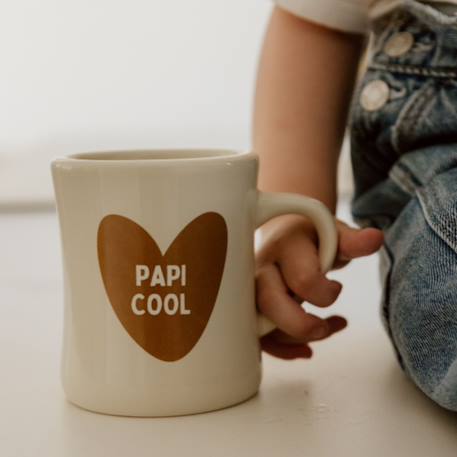 Mug papi cool Marron, écru 1 - vertbaudet enfant 