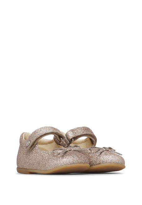 Ballerines en cuir ballet Rose- 2 - vertbaudet enfant 
