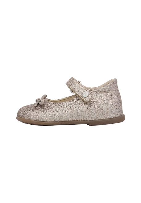 Ballerines en tissu pailleté ballet Rose clair-+Rose poudré- 3 - vertbaudet enfant 
