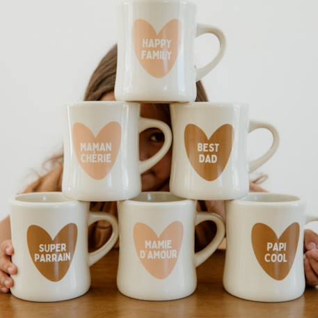 Mug papi cool Marron, écru 3 - vertbaudet enfant 