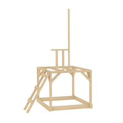 Jouet-Plateforme pilotis pour maisonnette modulable  bois fsc®
