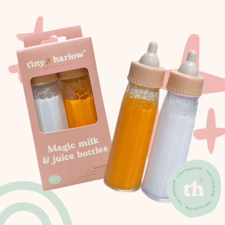 Duo de biberons magiques pour poupée Blanc, rose 6 - vertbaudet enfant 