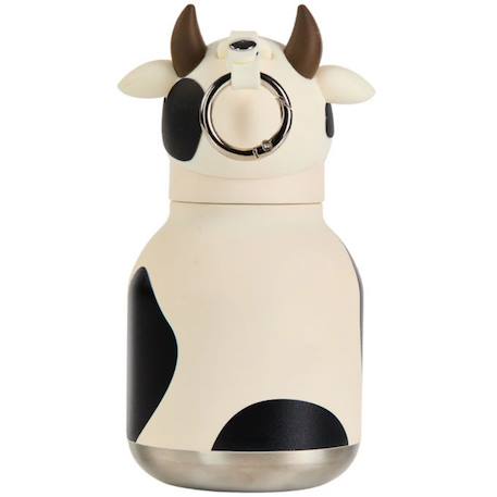 Mini gourde isotherme bestie vache Ecru, noir 2 - vertbaudet enfant 