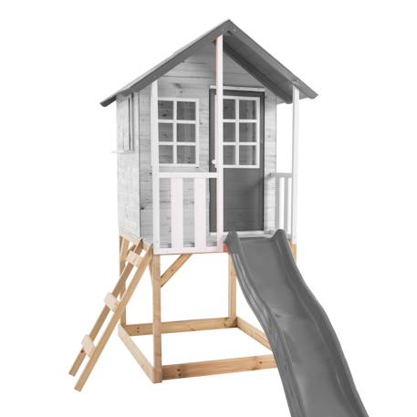 Plateforme pilotis pour maisonnette modulable  bois fsc® Marron - blanc 2 - vertbaudet enfant 