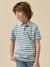 Polo rayé garçon - coton biologique Rayure bleue+Rayure verte 1 - vertbaudet enfant 