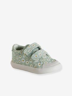 Chaussures-Chaussures bébé 17-26-Baskets scratchées bébé en toile